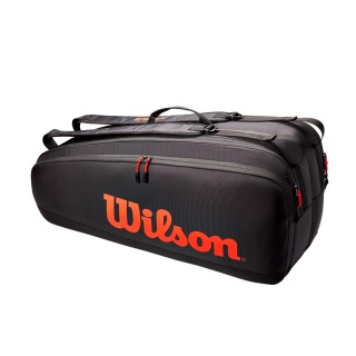 Wilson Racketbag (Schlägertasche) Tour schwarz 6er - 2 Hauptfächer